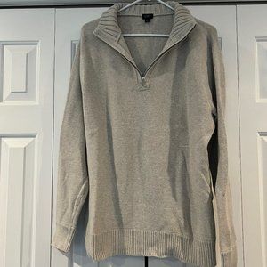 J. Crew Men's Pullover Sweater with Zipper